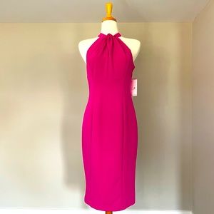 *NWT* Julia Jordan - Twist Halter Neck Sleeveless Dress - Fuschia - Size 8 *NWT*